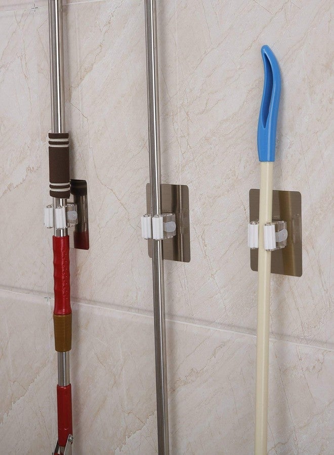 زوراتو حامل ممسحة ومكنسة مثبت على الحائط من زوراتو، ماسك ذاتي اللصق قابل لإعادة الاستخدام بدون حفر، مضاد للانزلاق بشكل فائق، وتنظيم لمنزلك ومطبخك (متعدد الألوان، 2.8 × 2.8 بوصة) - Image 3